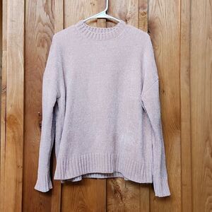 Forever 21 Mock Neck Oversized Fuzzy Knit Sweater, Small, Tan